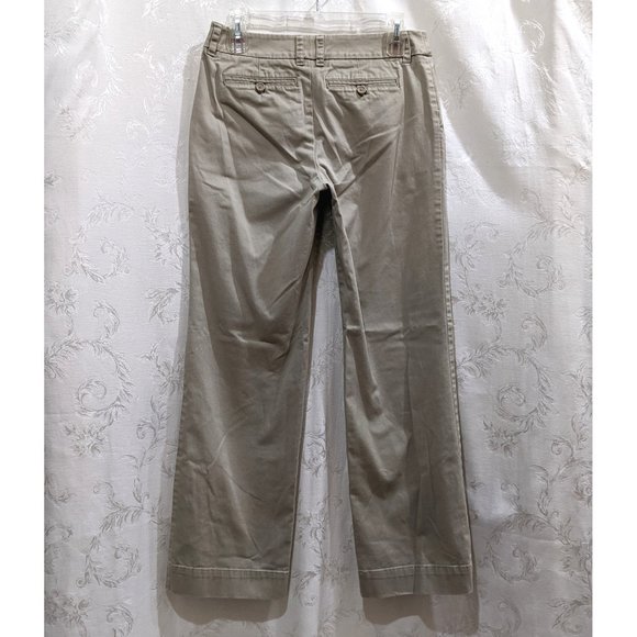 Cotton Khaki Trousers Pants Size 4 Stretch Merona Ultimate - Picture 2 of 3